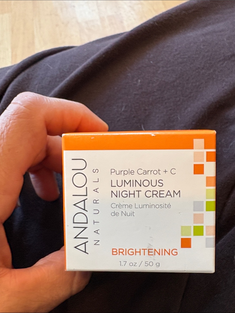 Andalou Naturals Luminous Night Cream - Brightening (Orange & White)